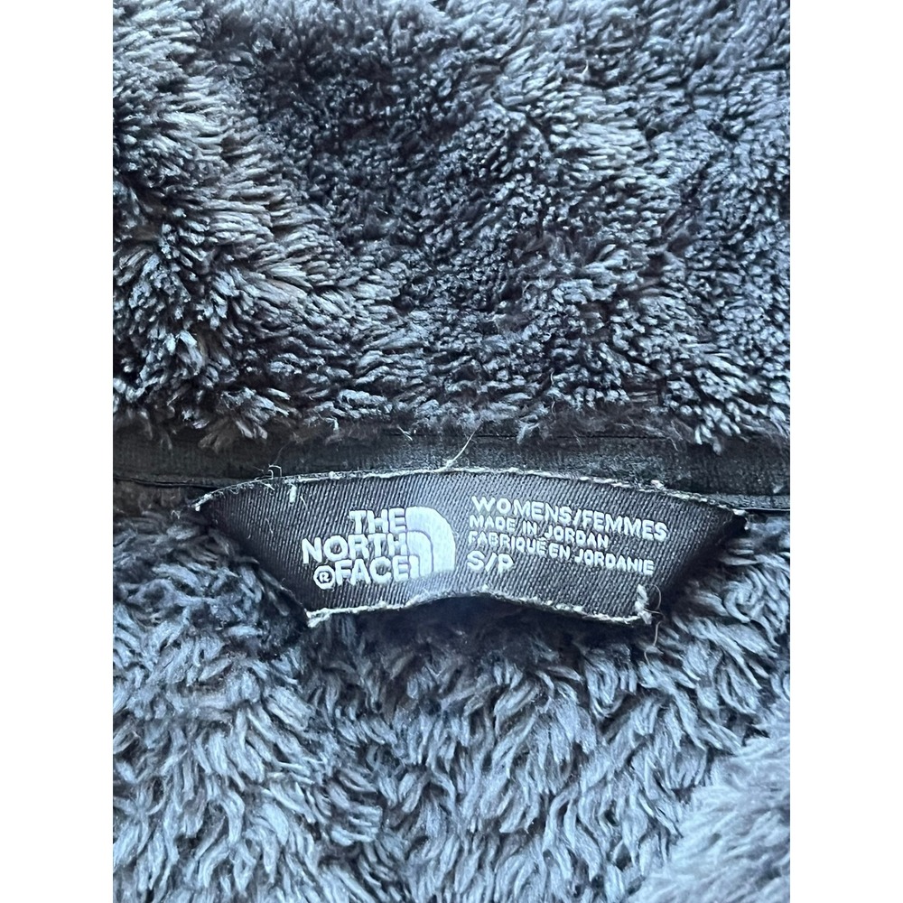 The North Face Osito Fleece Jacket Womens Small Gray Full Zip High Pile Plush - Picture 5 of 8